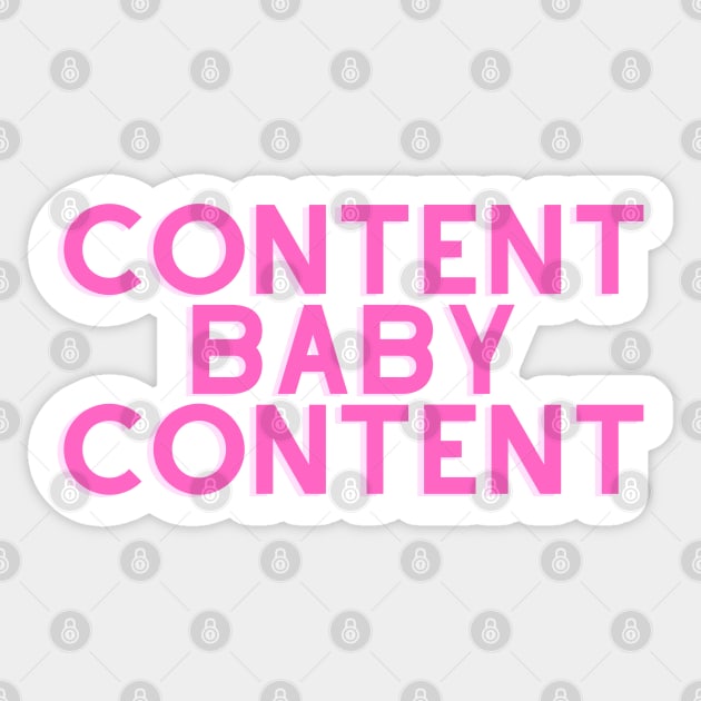 Content Baby Content Sticker by stickersbyjori